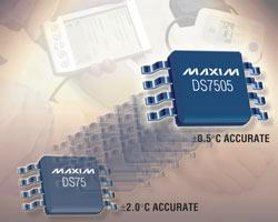 DS7505：Maxim 新&plusmn;0.5&deg;C精度的溫度傳感器