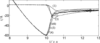 圖4緩沖二極管恢復(fù)反向阻斷能力后的ids，irs波形