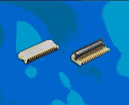 0.2毫米間距，0.9毫米高度FPC 零插入力連接器