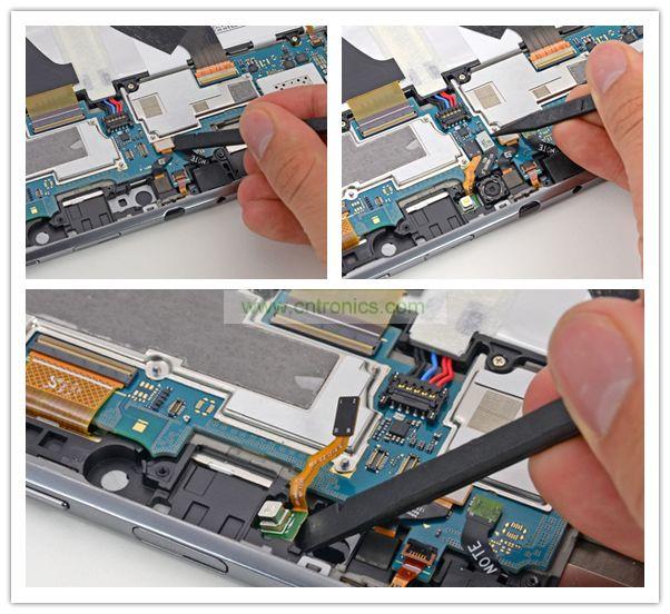 拆前置、后置攝像頭及閃光燈