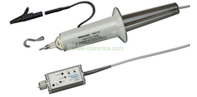 針對高壓測量推出的泰克P6015A是一種額定電壓高達(dá)20kV DC、峰值電壓可達(dá)40kV(100ms脈寬)的單端無源探頭