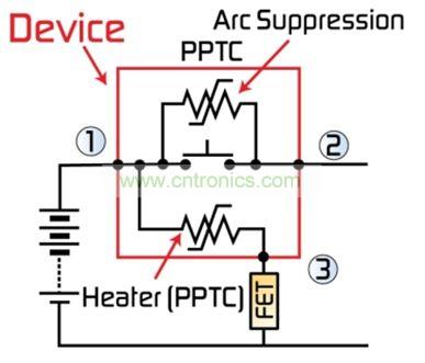 圖2：最新代MHP-SA器件整合了一個第三端子，用于外部激活