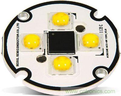 Acrich2　ACLED在LED數(shù)量增加、亮度表現(xiàn)提升，可直接AC電源驅(qū)動(dòng)，簡(jiǎn)省驅(qū)動(dòng)電路設(shè)計(jì)空間與成本