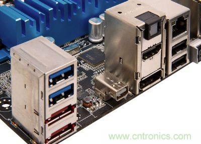在高檔、新穎的主板，已經(jīng)開始搭載Thunderbolt高速傳輸接口