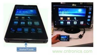 SlimPort支持新一代智能機和平板電腦連接至任何高清顯示設(shè)備，并兼容MyDP標(biāo)準(zhǔn)