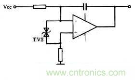 圖5:TVS保護(hù)集成電路的實(shí)例