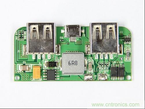 圖9:帶電芯保護功能的電路板