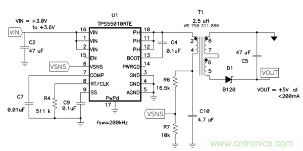 史上最簡(jiǎn)隔離式偏壓電源電路，零件少價(jià)格低