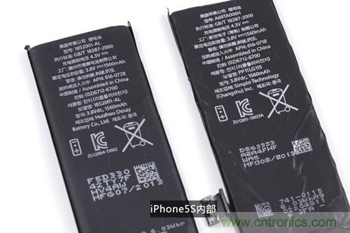 土豪金iPhone 5S拆解：內(nèi)部結(jié)構(gòu)升級，維修難度增加