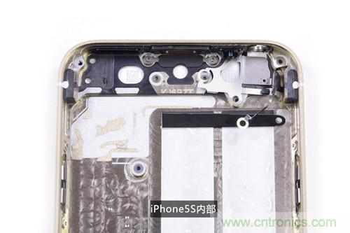 土豪金iPhone 5S拆解：內(nèi)部結(jié)構(gòu)升級，維修難度增加