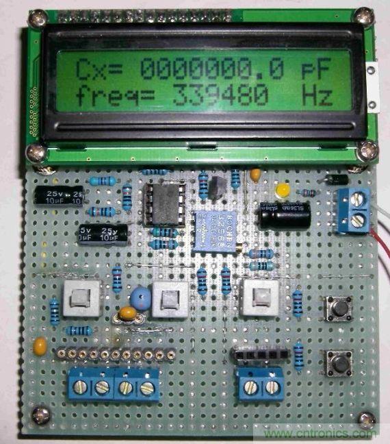 DIY集電容、電感和頻率為一體的測量儀器