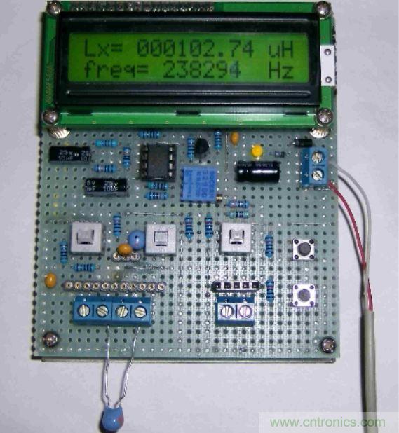 DIY集電容、電感和頻率為一體的測量儀器