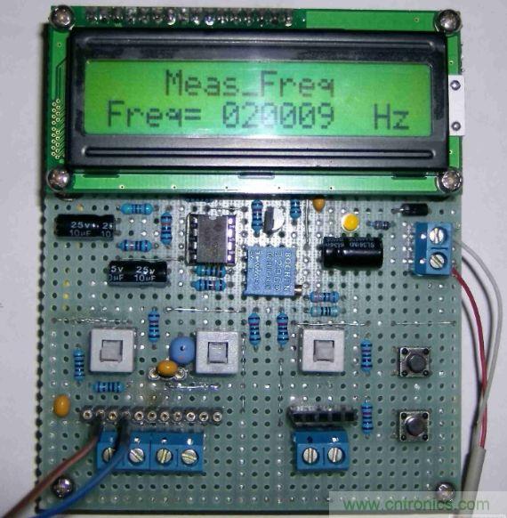 DIY集電容、電感和頻率為一體的測量儀器