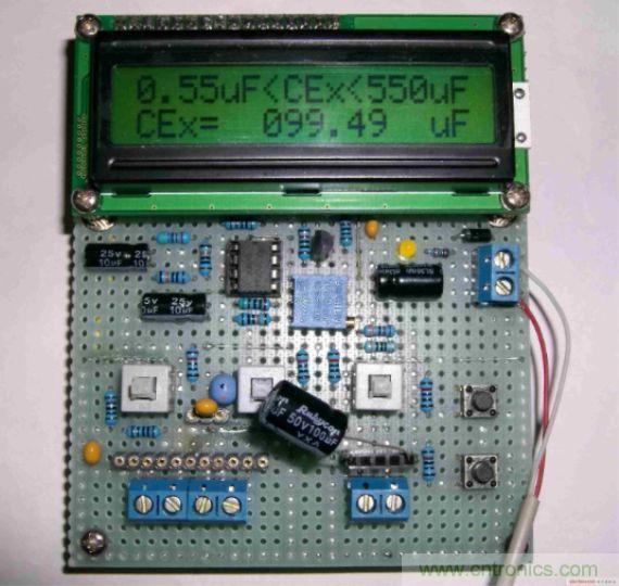 DIY集電容、電感和頻率為一體的測量儀器