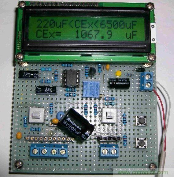 DIY集電容、電感和頻率為一體的測量儀器