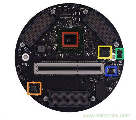 Mac Pro的主板、雙顯卡和各種I/O接口