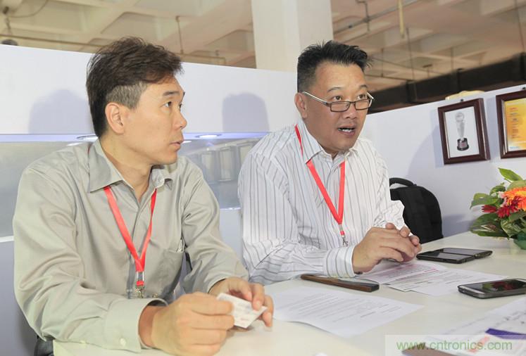 左二，Keystone亞太設計與制造總監(jiān)Steven Chua