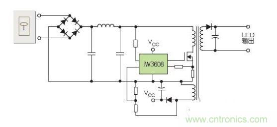 初級(jí)側(cè)驅(qū)動(dòng)器可通過在輸出級(jí)使用變壓器，設(shè)計(jì)成隔離式配置；或通過使用電感器替代輸出變壓器，并選用降壓控制器替代反激電路，設(shè)計(jì)成非隔離配置。