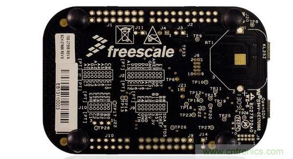 飛思卡爾傳感器融合套件中的開(kāi)發(fā)板。(圖像：飛思卡爾)