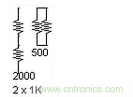 兩個(gè)電阻，兩種組合。這個(gè)很簡(jiǎn)單。