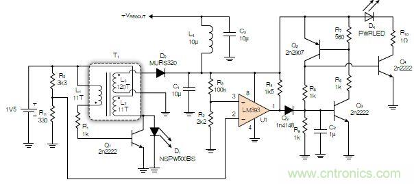 神級反激式開關(guān)電源，在1.1V電壓下點(diǎn)亮了HBLED燈！