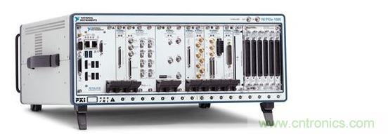 NI PXI Express機(jī)箱包含射頻分析儀和發(fā)生器、矢量網(wǎng)絡(luò)分析儀、開關(guān)、電源和嵌入式計(jì)算機(jī)