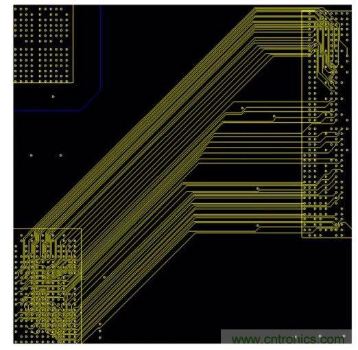 設(shè)計師可以選擇未打包模式將走線間距加大一些。