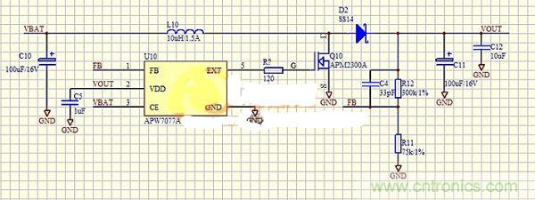 在MOS管G級(jí)和升壓芯片之間添加電阻有什么意圖？