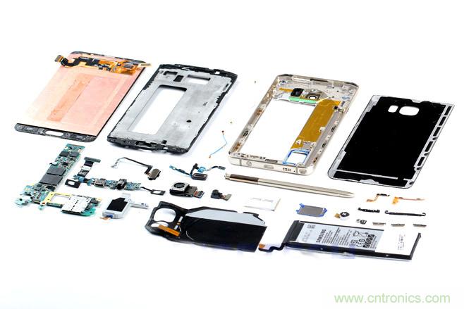 Galaxy Note5拆解，與S系列差距日漸模糊