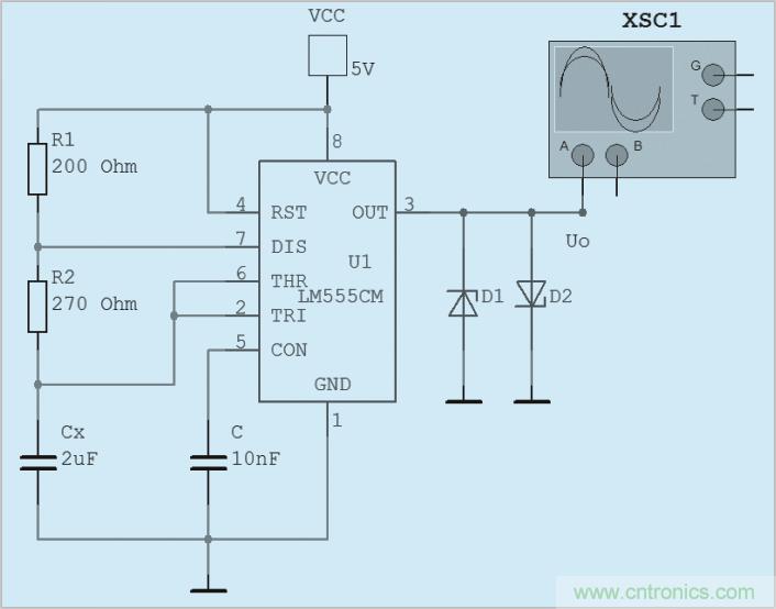 用555定時器如何設計電容測試儀？