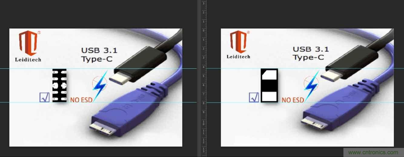 Leiditech推出超低電容ESD，用來保護USB Type-C