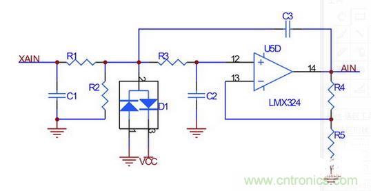 橫擺角速度、縱向/橫向加速度傳感器接口電路