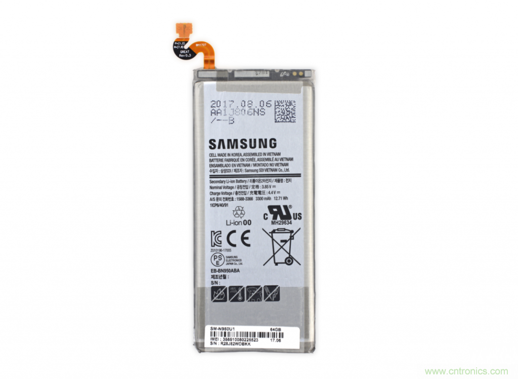 三星Note 8拆解，模塊化+分離式設(shè)計成趨勢？