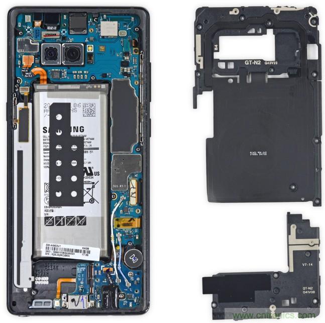 三星Note 8拆解，模塊化+分離式設(shè)計成趨勢？