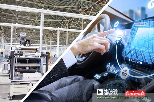 貿(mào)澤聯(lián)手Analog Devices與Coilcraft推出降噪解決方案，有效抑制汽車和工業(yè)應(yīng)用中的EMI干擾