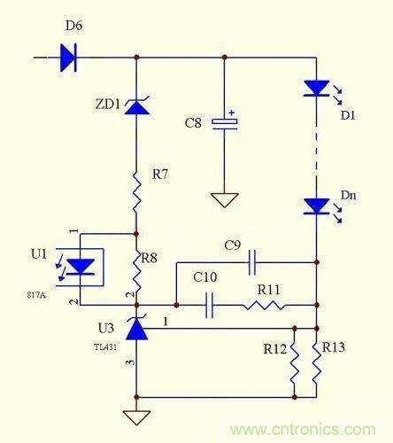 LED驅(qū)動(dòng)電源：3個(gè)電路巧妙利用TL431來恒流！