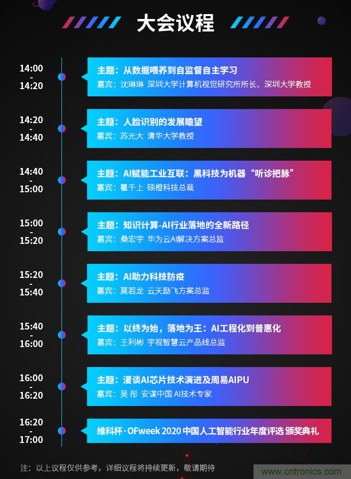 深圳喊你來參加&ldquo;OFweek 2020（第五屆）人工智能技術(shù)創(chuàng)新論壇&rdquo;啦！