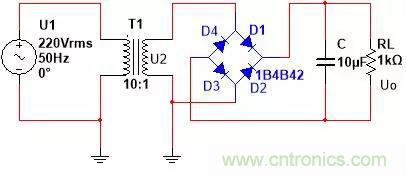 如何選擇單相橋式整流濾波電路中的電容電阻？
