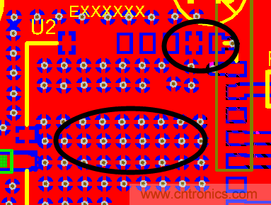 如何引腳接地十字焊盤(pán)，過(guò)孔完全接地?