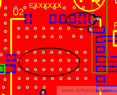 如何引腳接地十字焊盤(pán)，過(guò)孔完全接地?