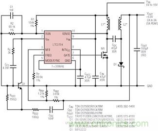 具有負反饋引腳和用于負輸出電源的高性能、單端控制器IC