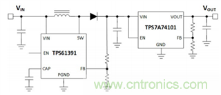 TPS61391升壓變換器，為電容麥克風(fēng)提供48V超低噪聲幻象電源