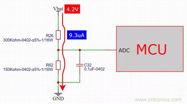 電池電壓偵測(cè)電路&ldquo;踩坑&rdquo;：分壓電阻的精度竟然是5%，不是1%