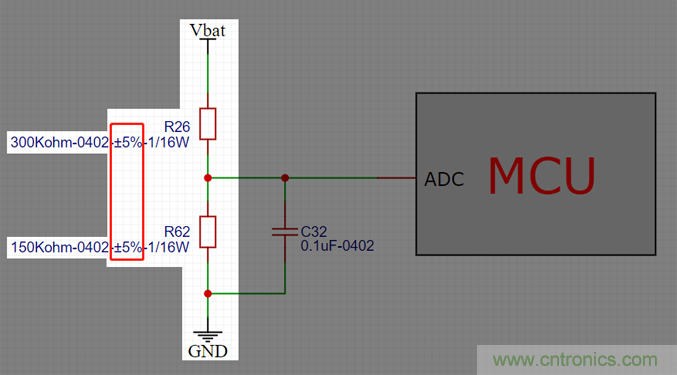 電池電壓偵測(cè)電路&ldquo;踩坑&rdquo;：分壓電阻的精度竟然是5%，不是1%