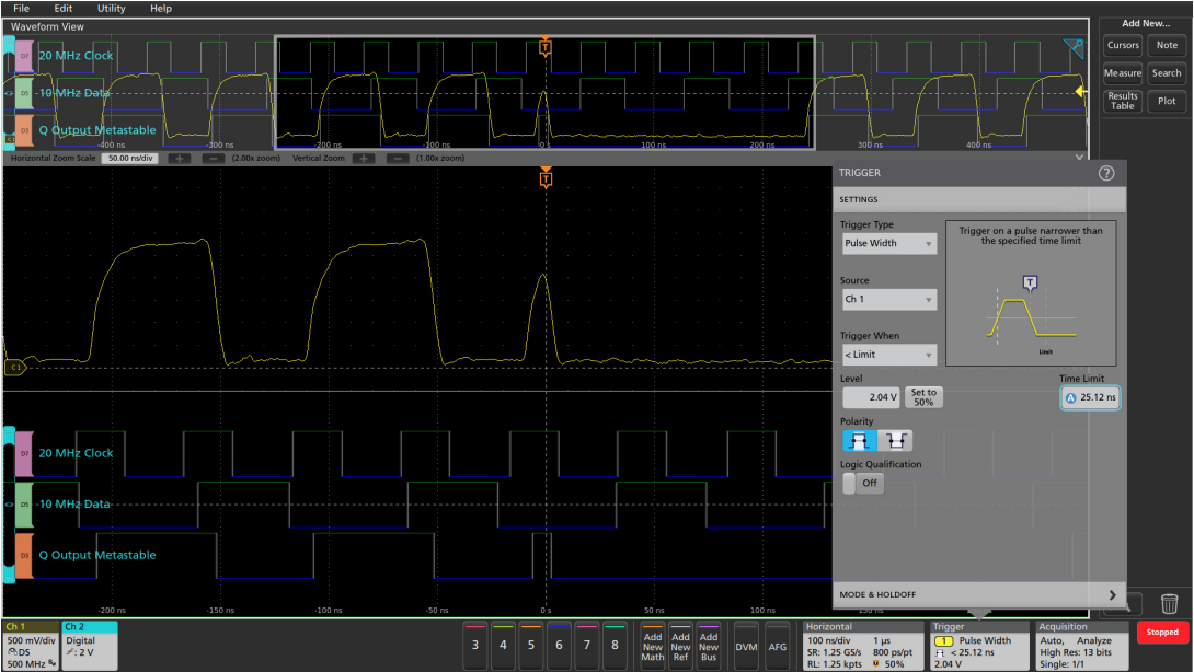 用混合信號示波器識別建立和保持時間違規(guī) 用混合信號示波器識別建立和保持時間違規(guī)
