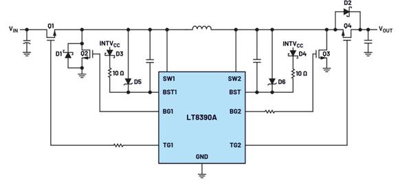 如何使用GaNFET設(shè)計(jì)四開關(guān)降壓－升壓DC－DC轉(zhuǎn)換器？