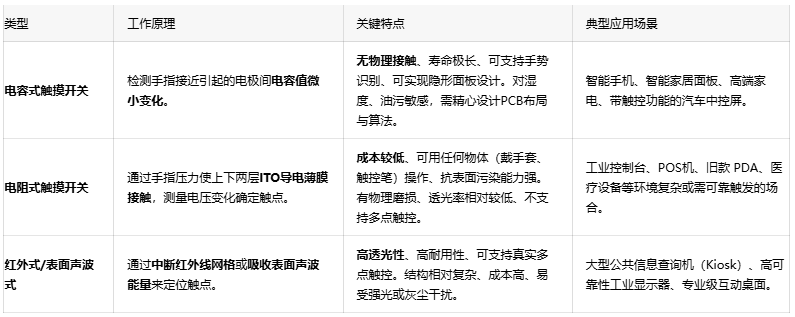 深度剖析觸摸開關(guān)的工作原理與設(shè)計(jì)優(yōu)勢