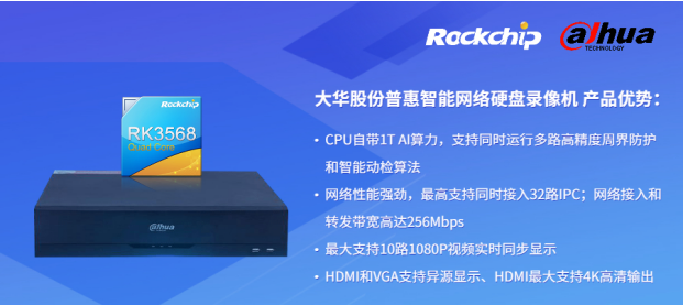 瑞芯微與大華股份聯(lián)合發(fā)布新一代NVR產(chǎn)品，助力安防后端市場智能化升級